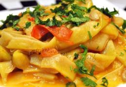 Fasole galbenă cu sos