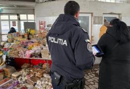 Acțiune a polițiștilor în Piața Centrală. Amendă de 20.000 de lei pentru comercializarea țigărilor de contrabandă