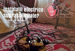 Nu suprasolicitați instalația electrică: pericol de incendiu!