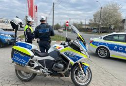 Recomandări privind traficul rutier pe două roți. Polițiștii prezenți în trafic pentru siguranța tuturor