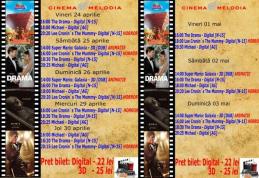 Vezi ce filme vor rula la Cinema „MELODIA” Dorohoi, în perioada 24 aprilie – 3 mai - FOTO