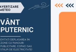 Atenție! Cod Portocaliu de vânt pentru județul Botoșani