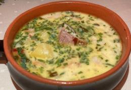 Ciorbă de cartofi noi cu tarhon