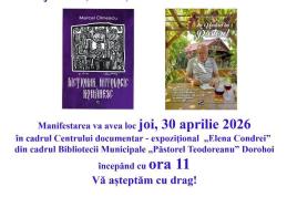 Lansare de carte la Biblioteca Municipală Dorohoi
