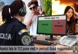Șase persoane sancționate pentru apelare falsă a numărului de urgență 112