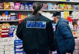 Acțiune a polițiștilor pentru sancționarea faptelor de comerț ilicit