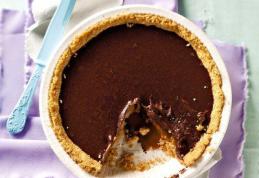 Tartă de ciocolată și caramel