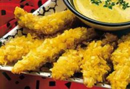 Degeţele de pui în crustă de chipsuri