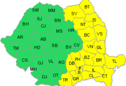 Atenție! Avertizare meteorologică de instabilitate atmosferică accentuată