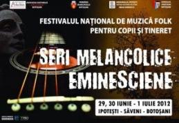 Festivalul Naţional de muzică folk ediţia a III-a, se desfășoară la Săveni - Ipoteşti – Botoşani