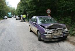 Accident cu două maşini şi o motocicletă la Baisa, provocat de un porc mistreţ