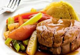 Muschi de vițel cu legume