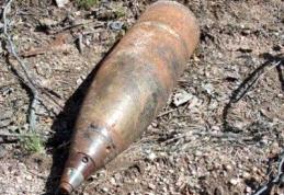Obuz exploziv descoperit într-o livadă din Curteşti