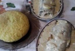 Păstrăv cu sos la cuptor