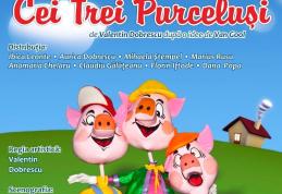 Teatrul Vasilache vă prezintă spectacolul „Cei trei purceluşi”