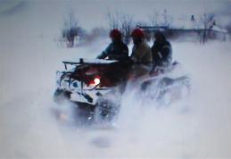Ajutor medical de urgenţă venit cu ATV- ul pe şenile