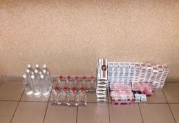 Bărbat prins de jandarmii botoșăneni cu ţigări și alcool de contrabandă în maşină