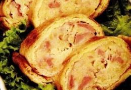 Ruladă cu caşcaval şi şuncă