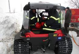 Patru persoane salvate de pompieri cu ATV-ul pe șenile