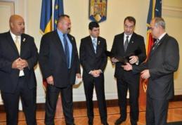 Şeful Poliţiei Botoşani şi delegaţia americană, în vizită la MAI