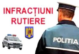 Infracţiuni la regimul circulaţiei pe drumurile publice, constatate flagrant de către poliţişti