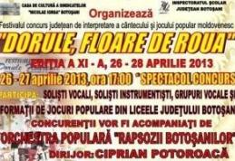 Festivalul Concurs „Dorule, floare de rouă” s-a încheiat. Vezi lista câștigătorilor!
