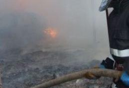 Furaje incendiate de un necunoscut