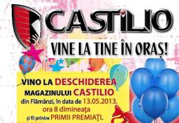 Castilio vă așteaptă cu sute de premii garantate: LED-uri, telefoane și premii instant la deschiderea magazinului de la Flămânzi