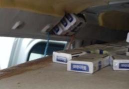 Autobuz Mercedes „climatizat” cu ţigarete Winston moldoveneşti 