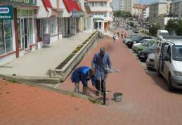 Primaria Dorohoi montează coşuri de gunoi asortate cu modernizările 