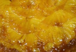 Prăjitură de post cu ananas