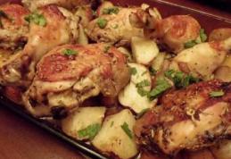 Pulpe de pui la cuptor cu cartofi