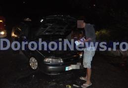 Un autoturism a luat foc în momentul în care proprietarul a vrut să o pornească