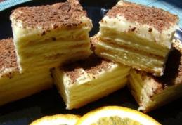 Prăjitură cu cremă de portocale