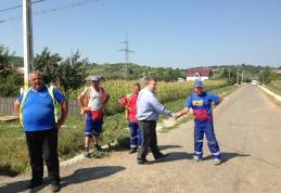 Șeful de la drumuri Sorin Alin Clim și președintele CJ au verficat stadiul reparaţiilor pe tronsonul Cotu - Copălău