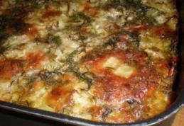 Musaca de cartofi și vinete