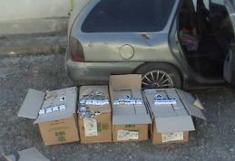 Maşină furată plină cu ţigări de contrabandă depistată la Botoşani 