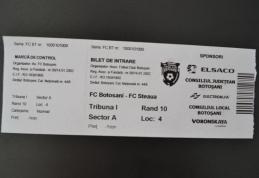 S-au pus în vânzare biletele pentru meciul FC Botoșani – Steaua București