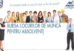 Bursa pentru absolvenți, oportunitate pentru a cunoaște piața muncii. „Mai informat, mai multe șanse!”