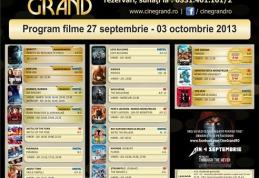 Uvertura Mall: Vezi ce filme rulează la Cine Grand în perioada 27 septembrie – 3 octombrie 2013!