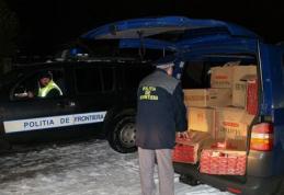 Nissan blindat cu ţigări reţinut la Rădăuţi Prut