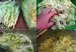 Varză călită cu verdeață