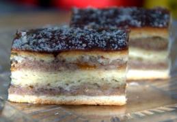 Prăjitură de foi cu gem și nucă