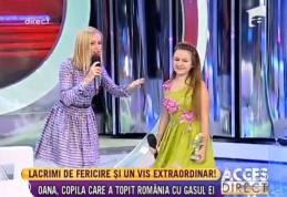 Botoșăneanca Oana Tăbultoc la Acces Direct: Copila care a topit România cu glasul ei! - VIDEO/FOTO