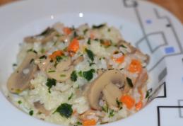 Orez cu ciuperci, de post