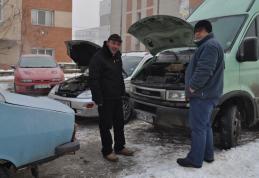 Primele temperaturi scazute, primele probleme pentru soferii dorohoieni