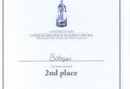 Pompierii botoşăneni, locul II la concursul internaţional „Conrad Dietrich Magirus Award 2013”