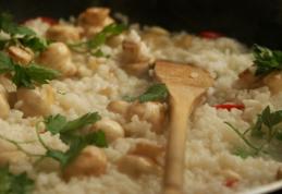 Orez cu ciuperci champignon