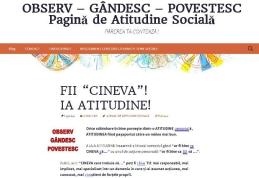 IHTIS: OBSERV – GÂNDESC – POVESTESC – Pagina de Atitudine Socială