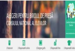Alegeri pentru Biroul de Presă al Consiliului Național al Elevilor